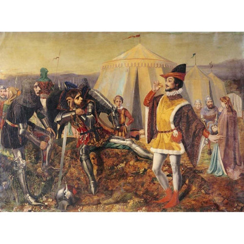 The Dauphin of France Gold Ornate Wood Framed Art Print with Double Matting by Deverell, Walter Howell