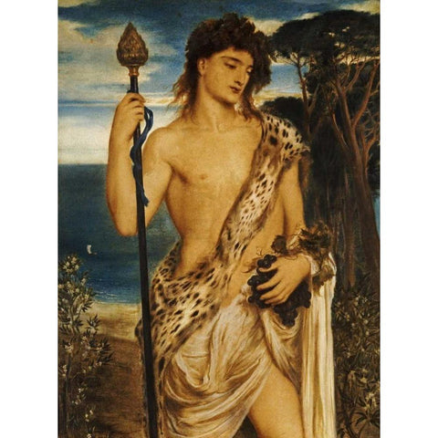 Bacchus Black Modern Wood Framed Art Print by Solomon, Simeon
