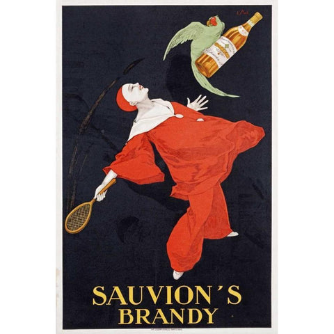 Sauvions Brandy White Modern Wood Framed Art Print by Stall, I.