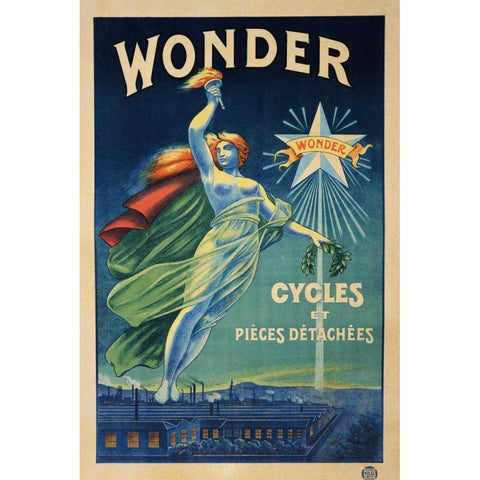 Wonder, Cycles Et Pieces Detachees Gold Ornate Wood Framed Art Print with Double Matting by Unknown