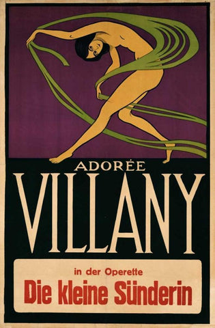Villany Black Ornate Wood Framed Art Print with Double Matting by Unknown
