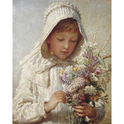 The Month of Septembe Black Modern Wood Framed Art Print by Bauerle, Carl Wilhelm Friedrich