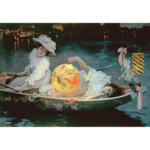 Midsummers Eve Black Modern Wood Framed Art Print by Checa y Sanz, Ulpiano