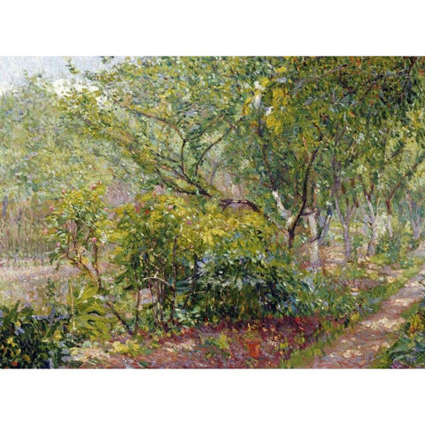 Garth House, Hertingfordbury Black Modern Wood Framed Art Print by Gore, Spencer Frederick