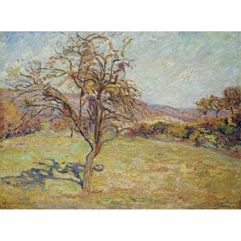 Landscape Gold Ornate Wood Framed Art Print with Double Matting by Guillaumin, Armand