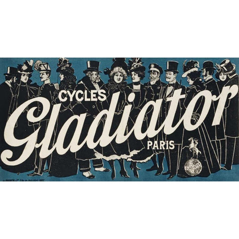 Cycles Gladiator Black Modern Wood Framed Art Print with Double Matting by Henri, Paolo