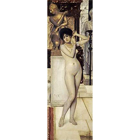 Skigge Und Eingelstudie Fur Die Allegorie Der Skulptur Gold Ornate Wood Framed Art Print with Double Matting by Klimt, Gustav