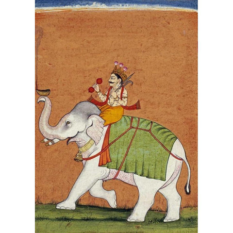 Dipak Raga Black Modern Wood Framed Art Print by Mankot