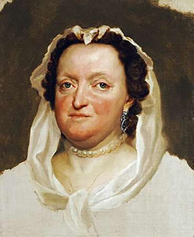 Portrait of Maria Josepha of Austria White Modern Wood Framed Art Print with Double Matting by Mengs, Anton Raffael