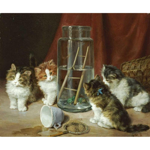 The Prisoners Black Modern Wood Framed Art Print by Merlin, Daniel