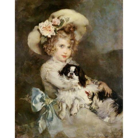 Best of Friends White Modern Wood Framed Art Print by Moore, Harry Humphrey