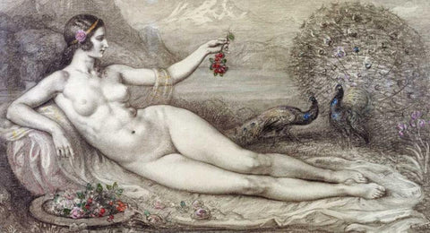 Juno White Modern Wood Framed Art Print with Double Matting by Point, Armand