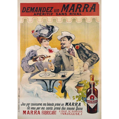 Demandez Un Marra Gold Ornate Wood Framed Art Print with Double Matting by Tamagno, Francisco