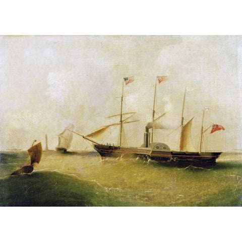The Great Western White Modern Wood Framed Art Print by Tudgay, I.