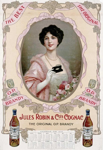 Jules Robin and Cos., Cognac Black Ornate Wood Framed Art Print with Double Matting by Unknown