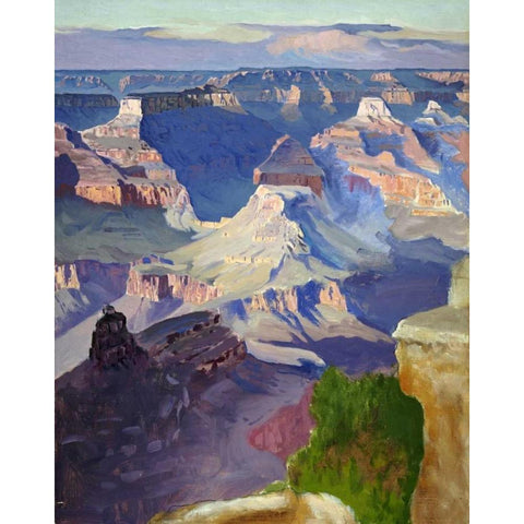 Grand Canyon White Modern Wood Framed Art Print by Widforss, Gunnar