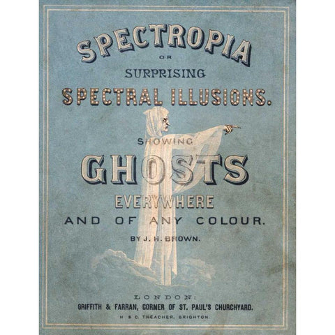 Surprising Spectral Illusions Gold Ornate Wood Framed Art Print with Double Matting by Brown, J.H.