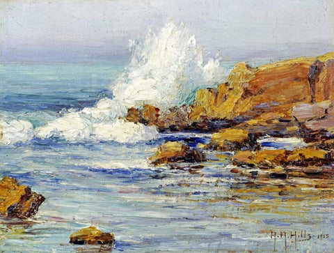 Summer Sea, Laguna Beach White Modern Wood Framed Art Print with Double Matting by Hills, Anna Althea