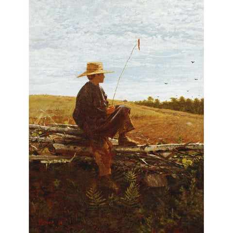 On Guard White Modern Wood Framed Art Print by Homer, Winslow