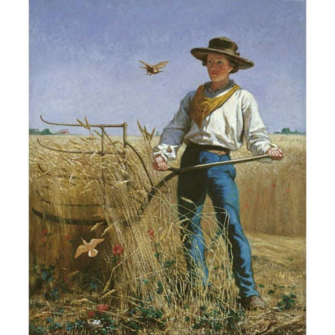 The Invasion Gold Ornate Wood Framed Art Print with Double Matting by Mayer, Frank Blackwell