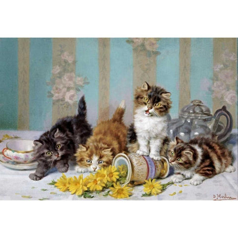 The Accident Gold Ornate Wood Framed Art Print with Double Matting by Merlin, Daniel