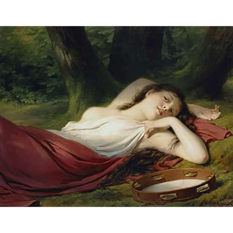 The Daydream Black Modern Wood Framed Art Print with Double Matting by Buhler, Fritz Zuber