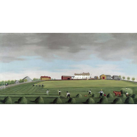 Ralph Wheelocks Farm White Modern Wood Framed Art Print by Alexander, Francis