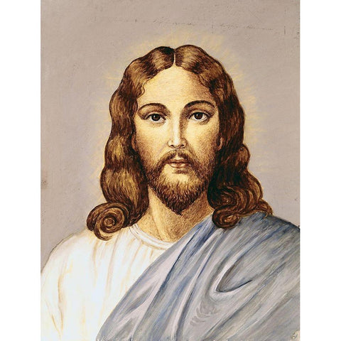 Christ White Modern Wood Framed Art Print by Bianchini, Vittorio