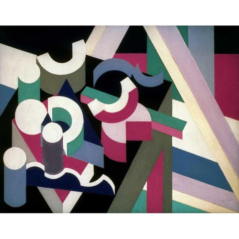 Peinture/Nature Morte White Modern Wood Framed Art Print by Bruce, Patrick Henry