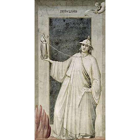 Infidelity White Modern Wood Framed Art Print by Giotto