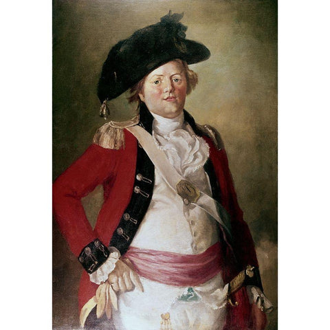 Officer Black Modern Wood Framed Art Print by Gullager, Christian