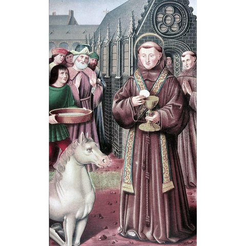 Apostles White Modern Wood Framed Art Print by Master of Queen Anne,