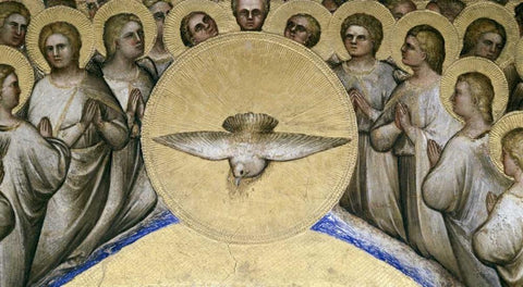 Nativity - Detail White Modern Wood Framed Art Print with Double Matting by De Menabuoi, Giusto