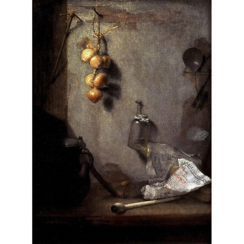 Still Life Black Modern Wood Framed Art Print with Double Matting by Paudiss, Christoph