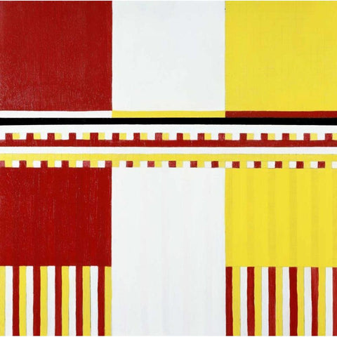 Untitled White Modern Wood Framed Art Print by Rice, Arnold