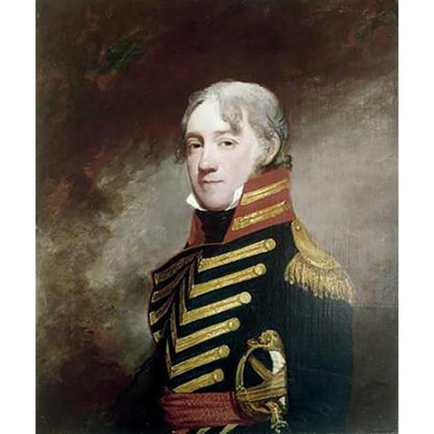 General Fenwick White Modern Wood Framed Art Print by Stuart, Gilbert