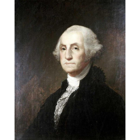 George Washington Gold Ornate Wood Framed Art Print with Double Matting by Sully, Thomas