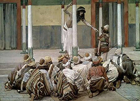 Brothers of Joseph White Modern Wood Framed Art Print with Double Matting by Tissot, James