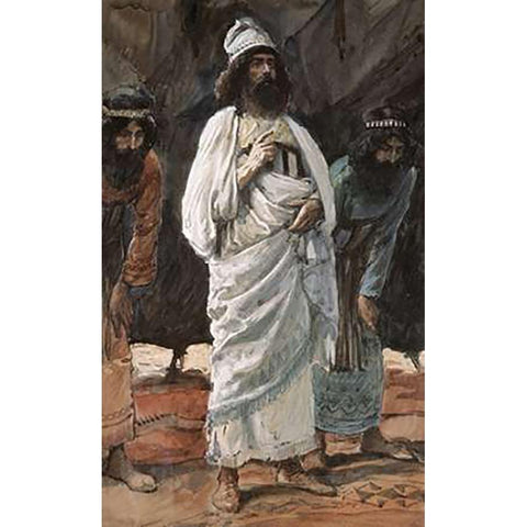 Chiefs of The Army Gold Ornate Wood Framed Art Print with Double Matting by Tissot, James