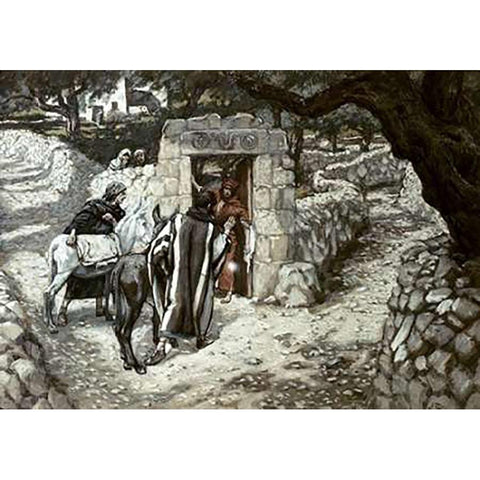 Foal of Bethpage Black Modern Wood Framed Art Print by Tissot, James