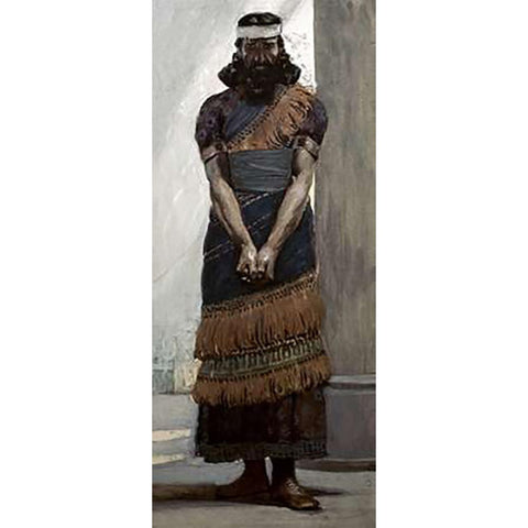 Haggai White Modern Wood Framed Art Print by Tissot, James