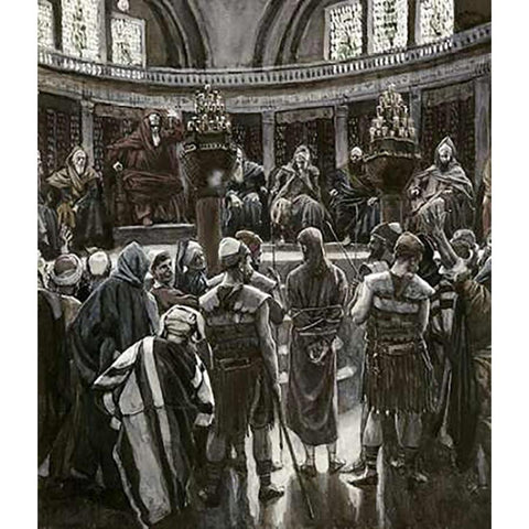 Judgement On The Morning of Good Friday Black Modern Wood Framed Art Print by Tissot, James