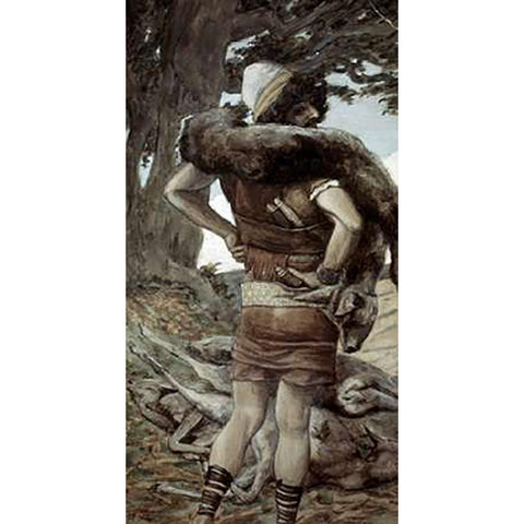 Nimrod White Modern Wood Framed Art Print by Tissot, James