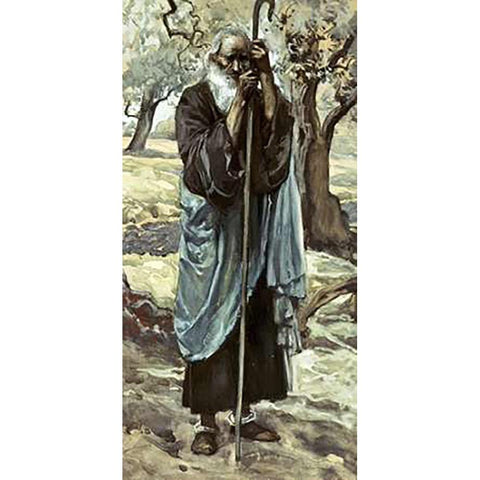 Obadiah Black Modern Wood Framed Art Print by Tissot, James