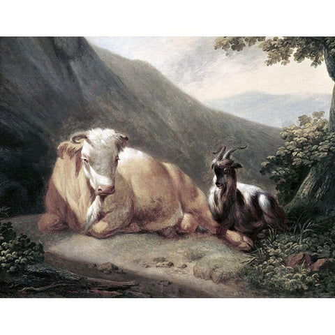 At Rest Black Modern Wood Framed Art Print by Unknown