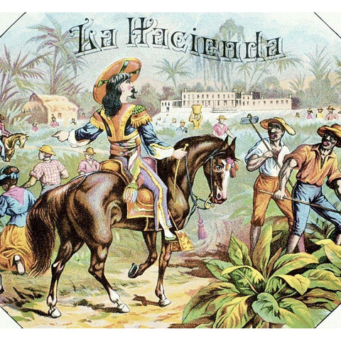 La Hacienda White Modern Wood Framed Art Print by Unknown