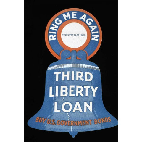 Third Liberty Loan - Buy U.S. Government Bonds White Modern Wood Framed Art Print by Unknown