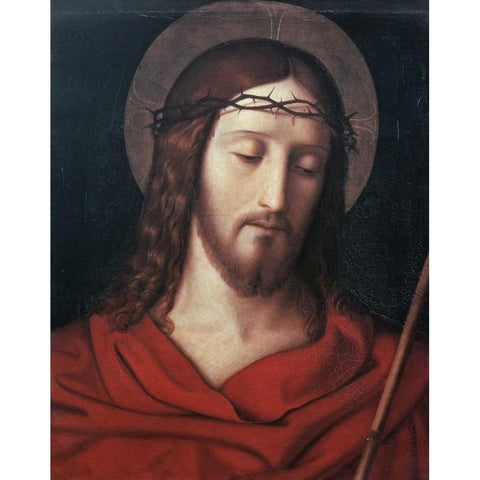 Ecce Homo Black Modern Wood Framed Art Print by Veit, Philipp