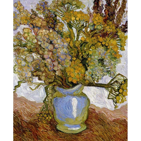 Goldenrod Gold Ornate Wood Framed Art Print with Double Matting by Agasaryen, Serguey