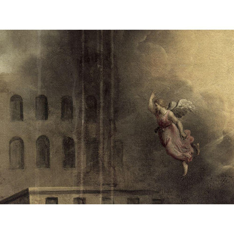 The Pool of Bethesda Black Modern Wood Framed Art Print by Droochsloot, Joost Cornelisz